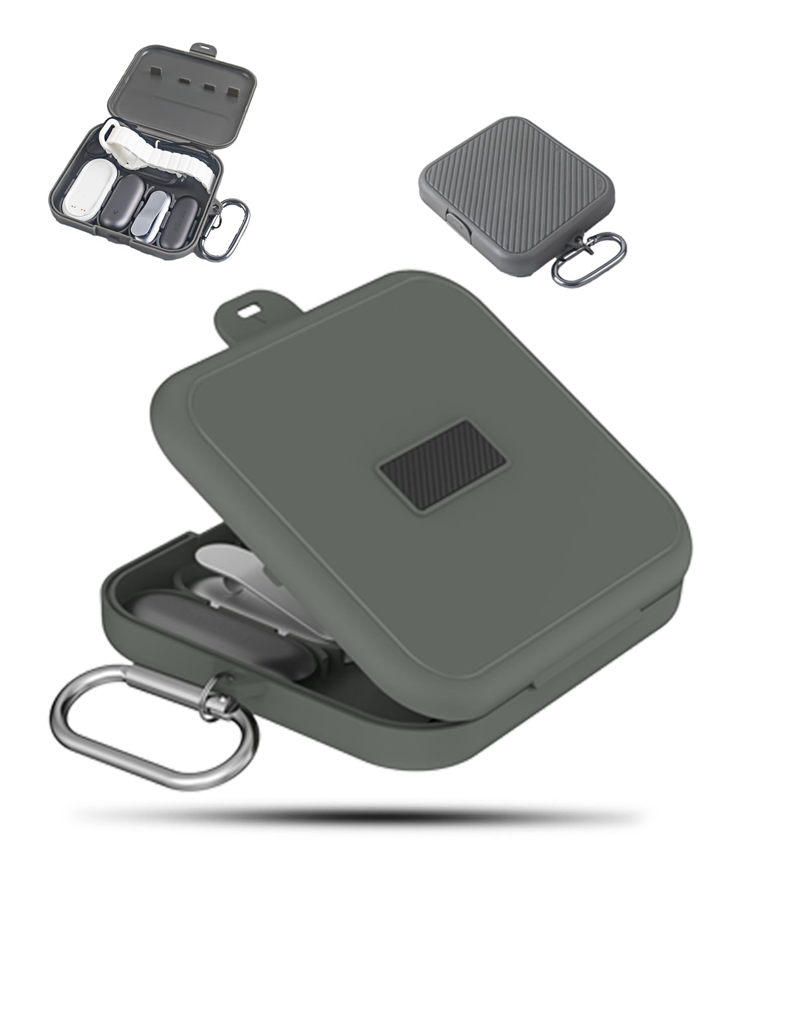 Étui Plaud NotePin S AI Enregistreur vocal Housse silicone résistant chocs rayures Gris