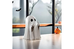 Halloween Ghost Figurines-Spooky Plastic Spectators