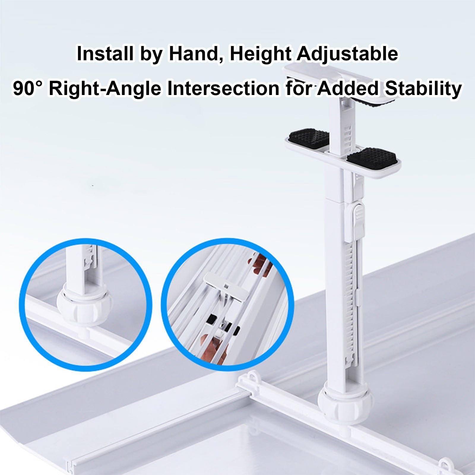 Deflettore Condizionatore Regolabile, Deflettori Condizionatori Anti-Flusso per Pareti Laterali, Bocchette e Griglie a Soffitto(60x45cm/24x18in)