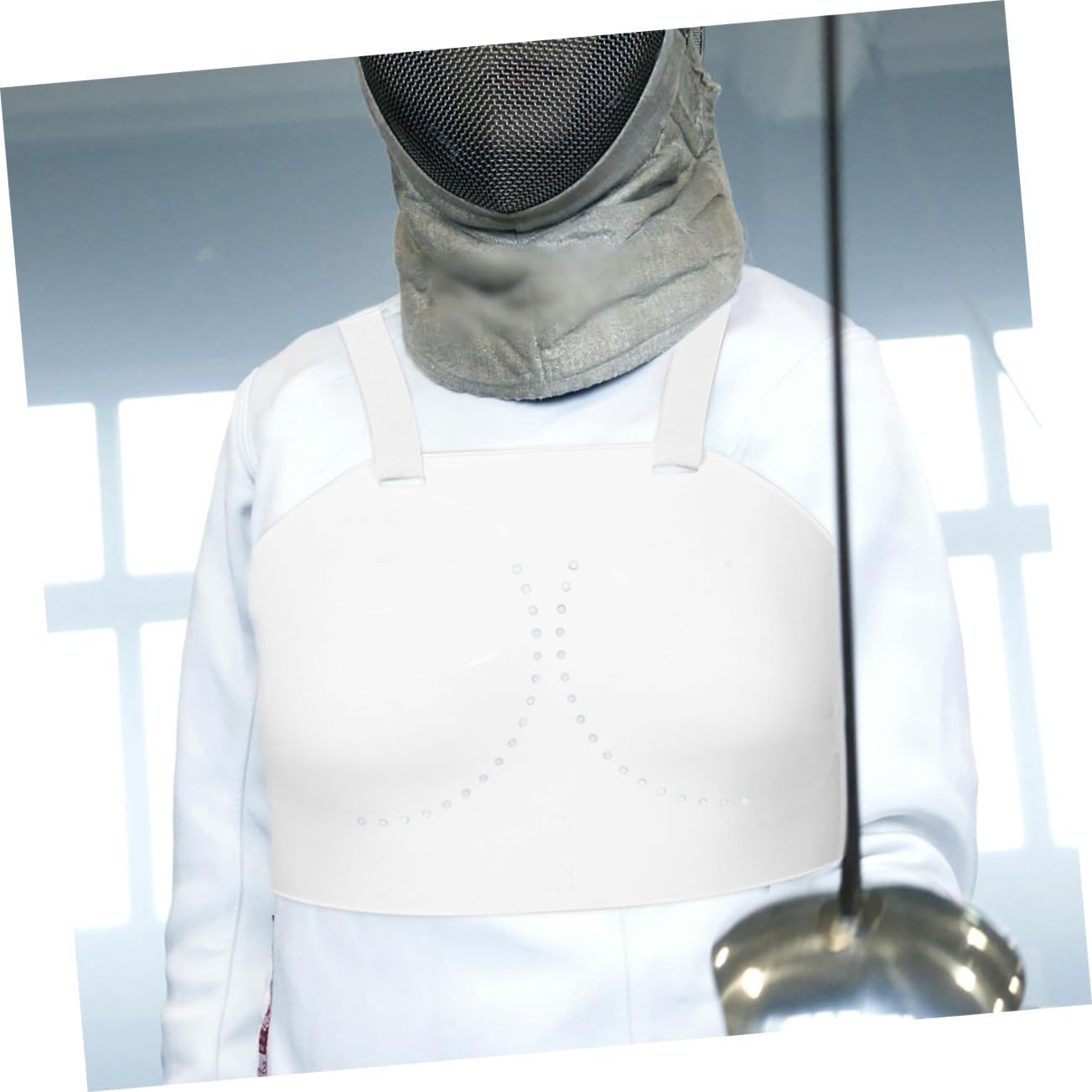 Mipcase Women's Fencing Chest Guard Lightweight Breathable Protector Adjustable Size Suitable for Teens and Students Martial Arts Training Equipment