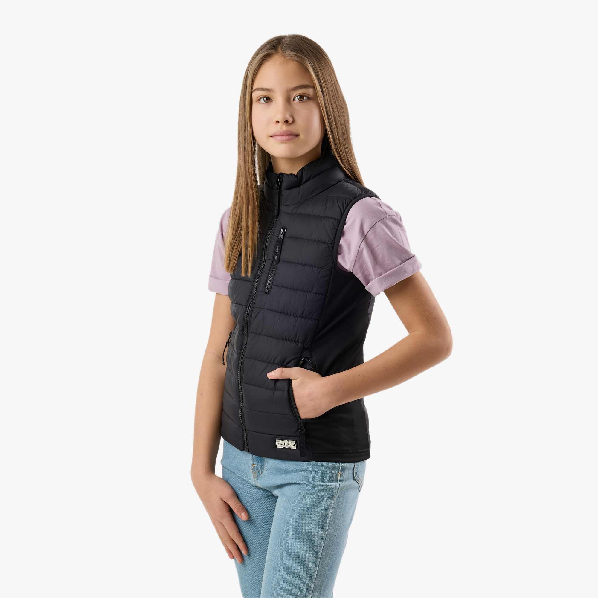 Denver Hybrid Weste für Kinder Leichte Weste mit Brusttasche