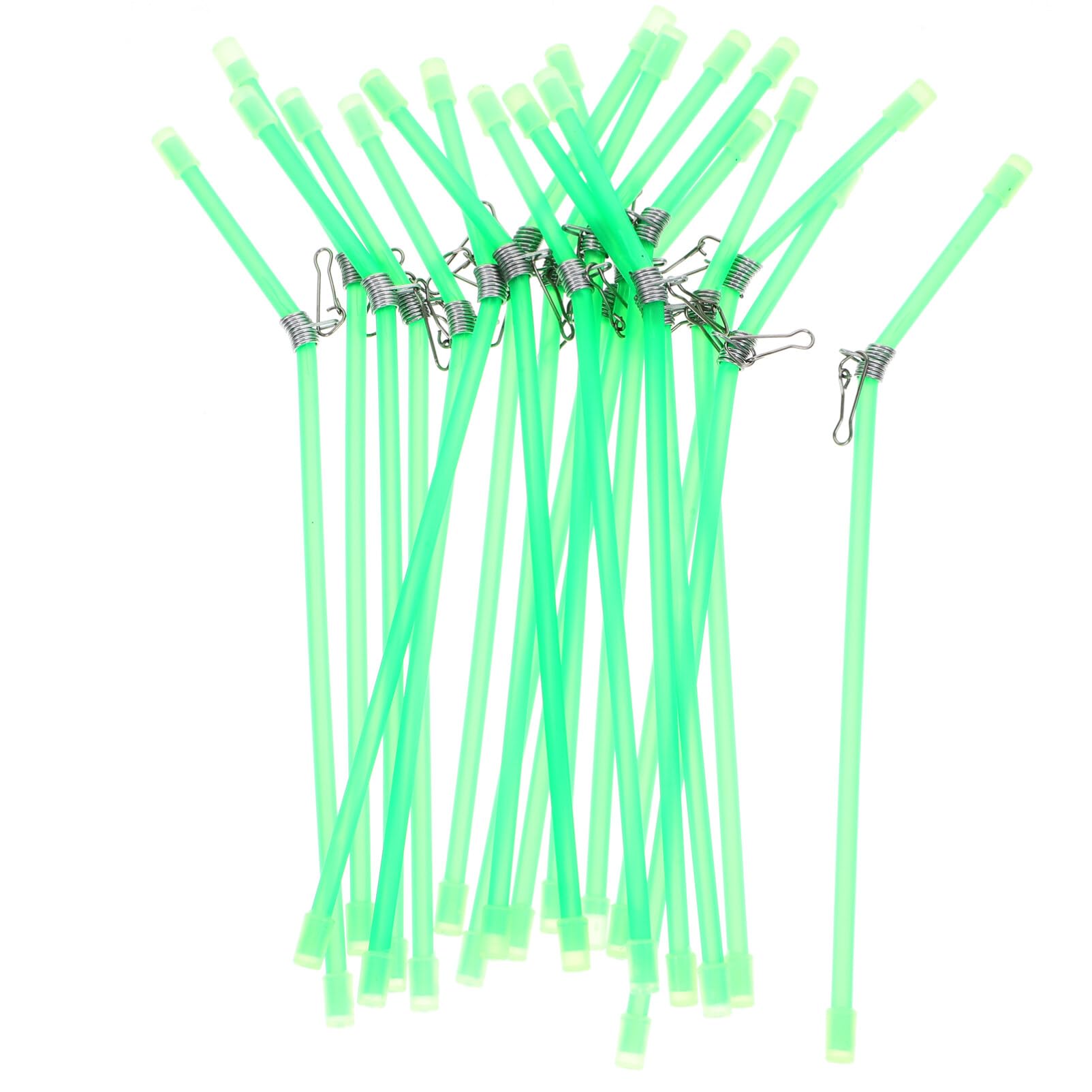 Yardwe 20Pcs Fishing Line Splitter Fishing Equipment Bend Connector Fishing Scale Connector Green