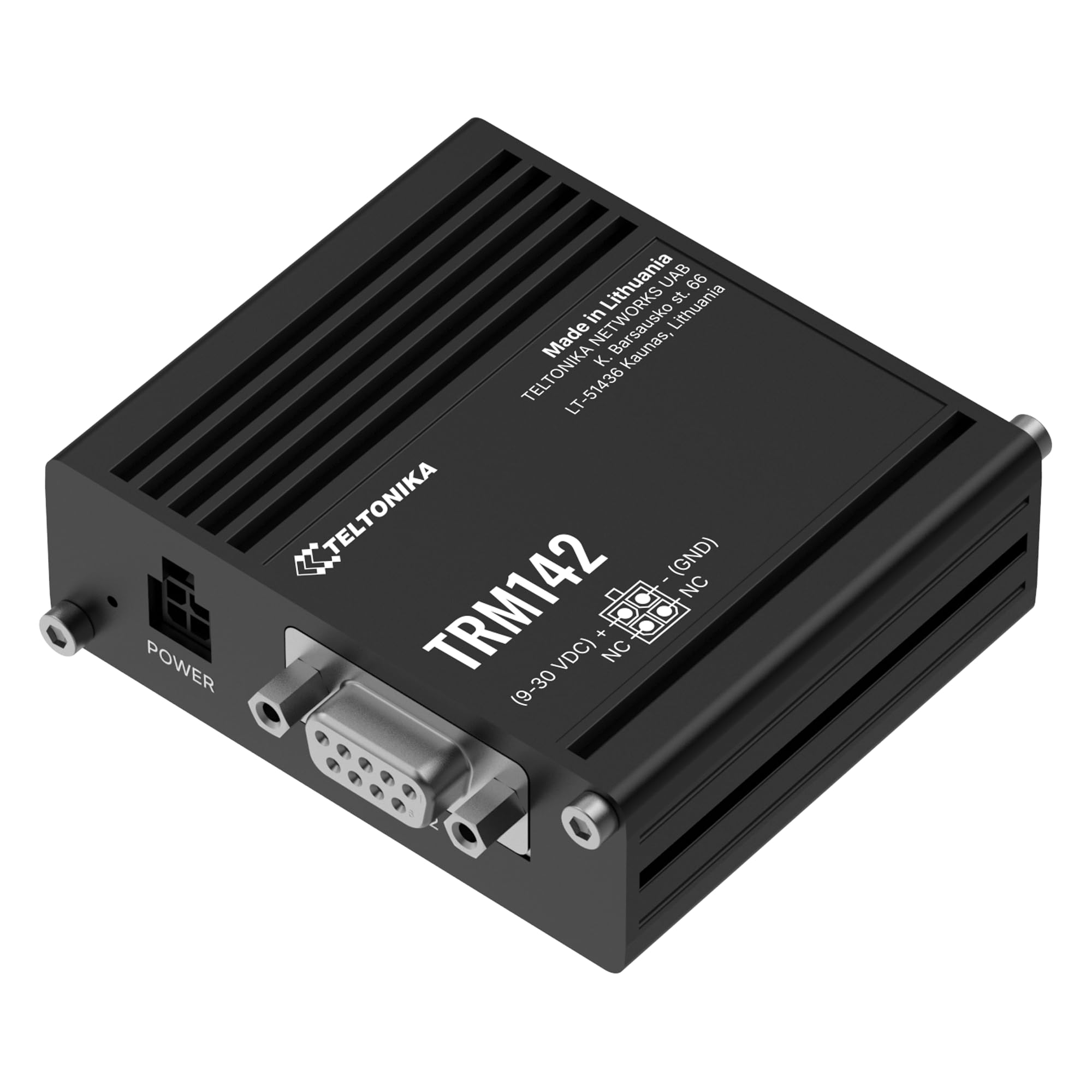 Teltonika TRM142 - Modem industriale 4G, Compact LTE Cat 4, RS232 DB9, USB, IP30, da -40°C a 75°C,