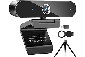 4K Webcam with Microphone for Laptop, High-Definition Pro Streaming Web Camera for PC