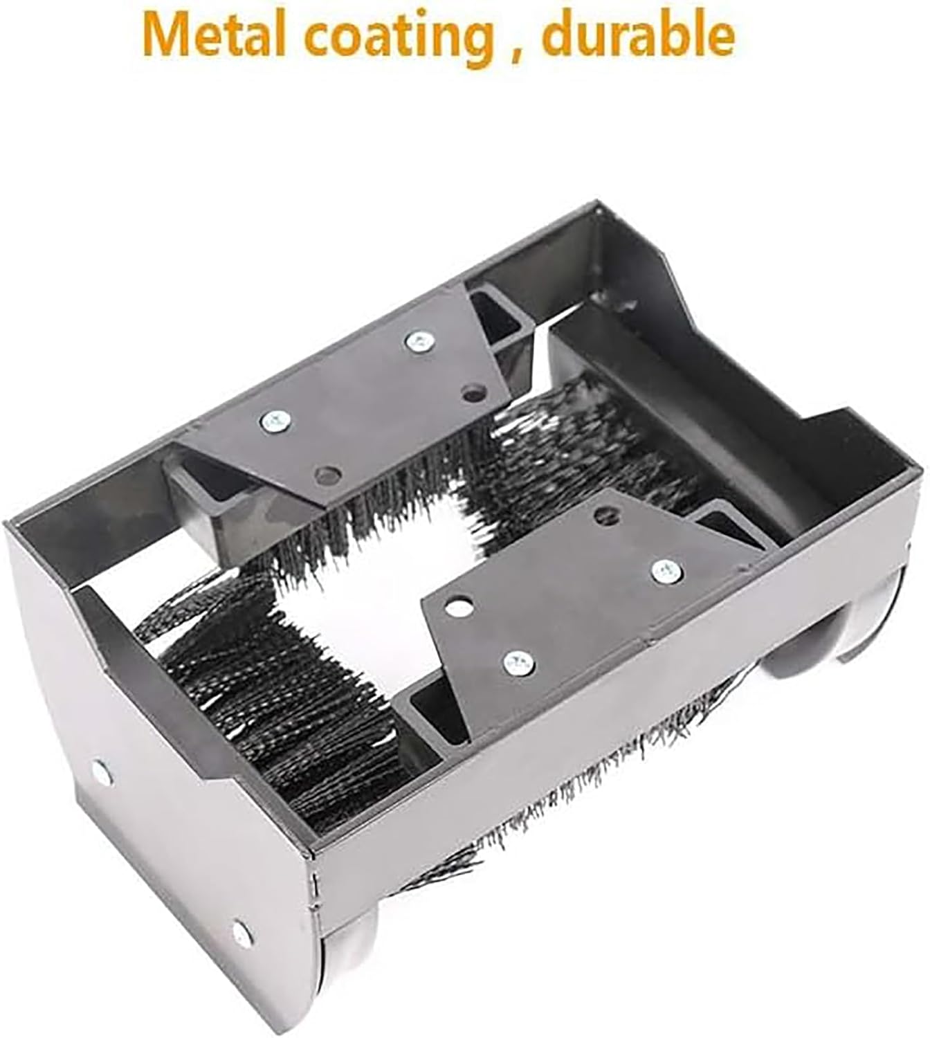 Heavy Duty Shoe Cleaning Brush & Floor Mountable Scraper, 4-Sided Head for Mud, Dirt & Grass Stain Removal – Ultimate Shoe Care Tool