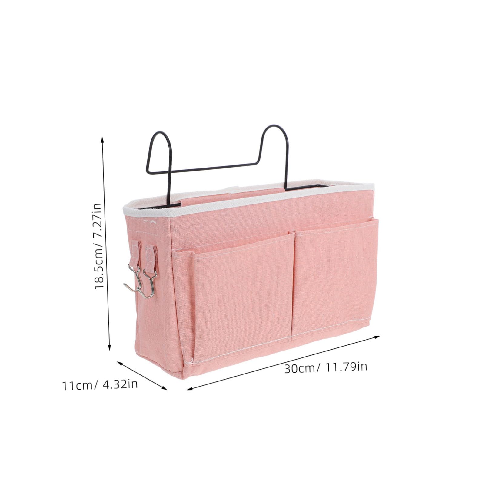 Garneck Bedside Hanging Storage Bag Versatile Organizer for College Dorm Rooms Bunk Beds and Home Fabric Bed Rail Pouch for Books Phones Glasses and Sundries Easy Setup Design