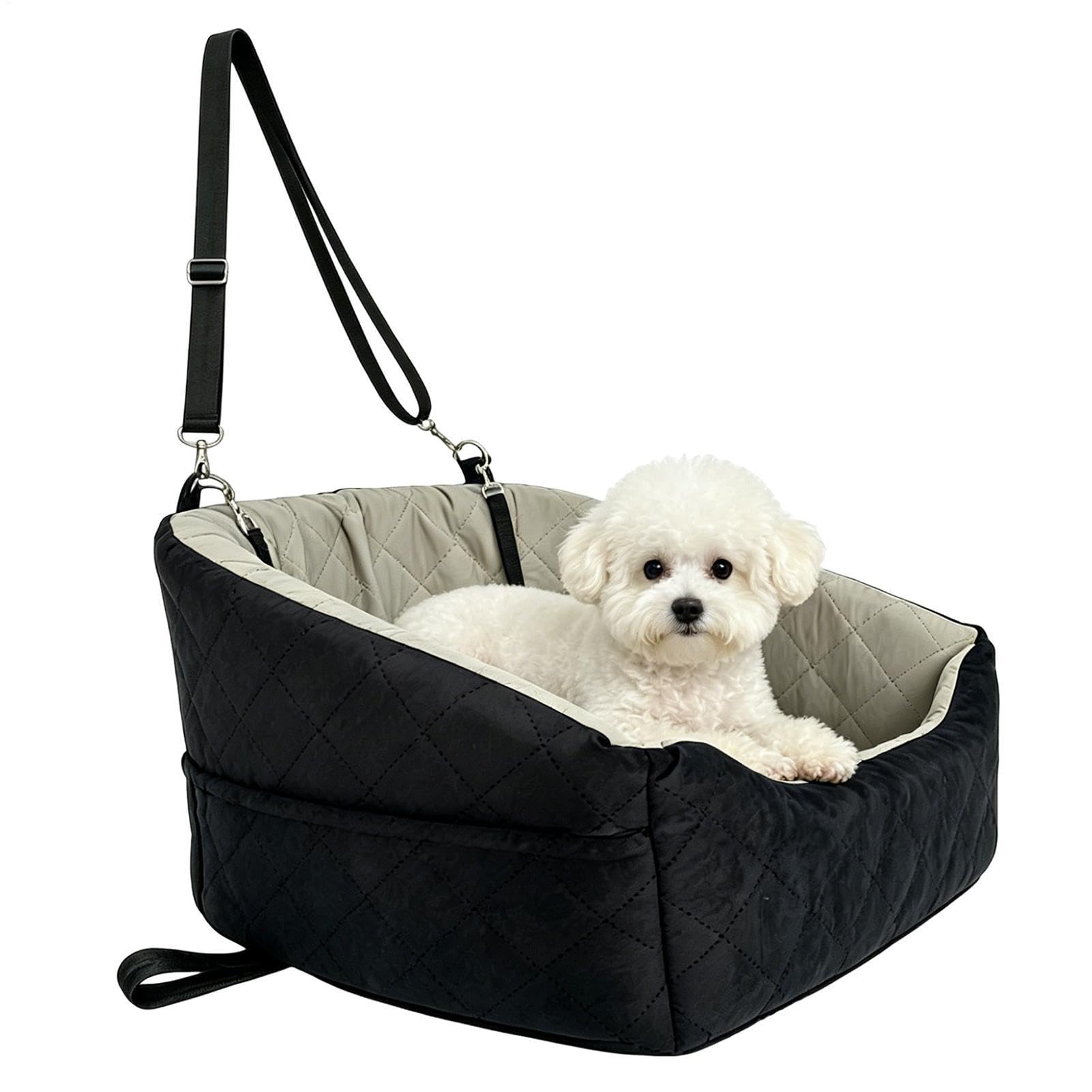 Asiento De Coche Para Mascotas Impermeable con Cinturón de Seguridad para | Cama de Viaje para Perro en Coche para Cachorro Gato Mascota Pequeña Mediana SUV Berlina Furgoneta Vehículo