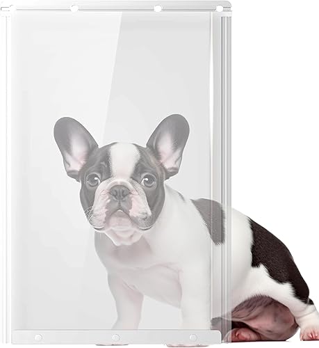 Miniatura 7 de Paquete de 2 solapas de repuesto para puerta de perro de 9 34 x 17 pulgadas, para perros de hasta 65 libras, solapa de repuesto para puerta de