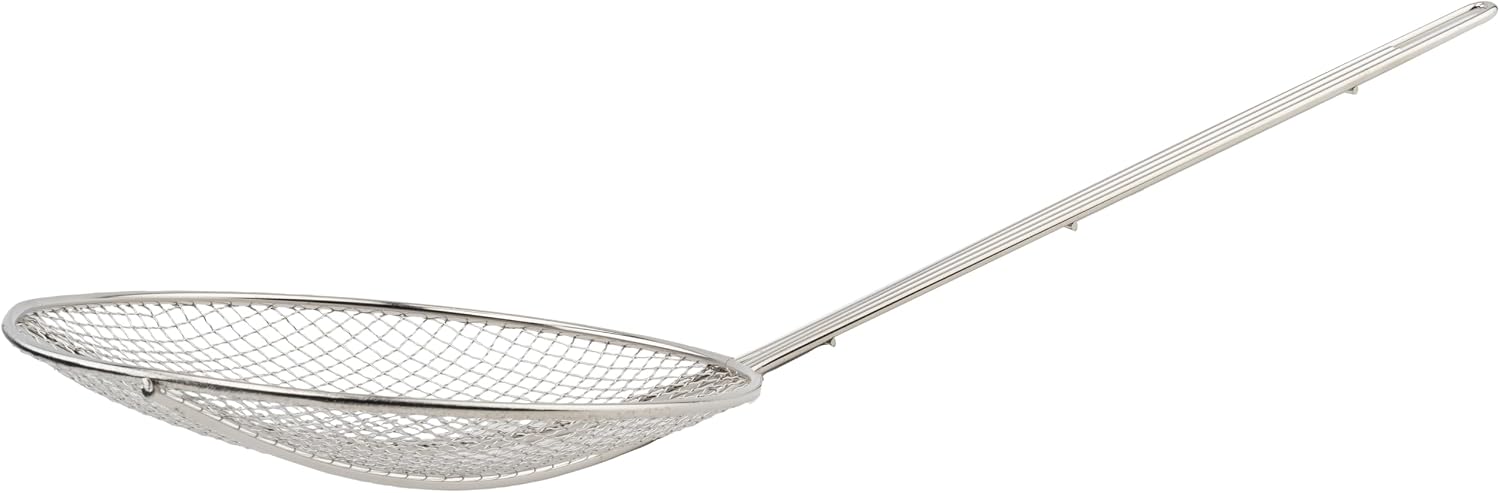 Winco Round Wire Skimmer, 12-Inch,Nickel,Medium