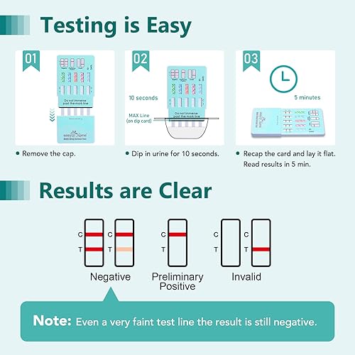 Vista 30 de Paquete de Easy@Home 5 Panel Examen instantáneo de drogas en orina (THC), cocaína (COC), opio (OPI 2000), benzodiacepinas (BZO), anfetamina (AMP)