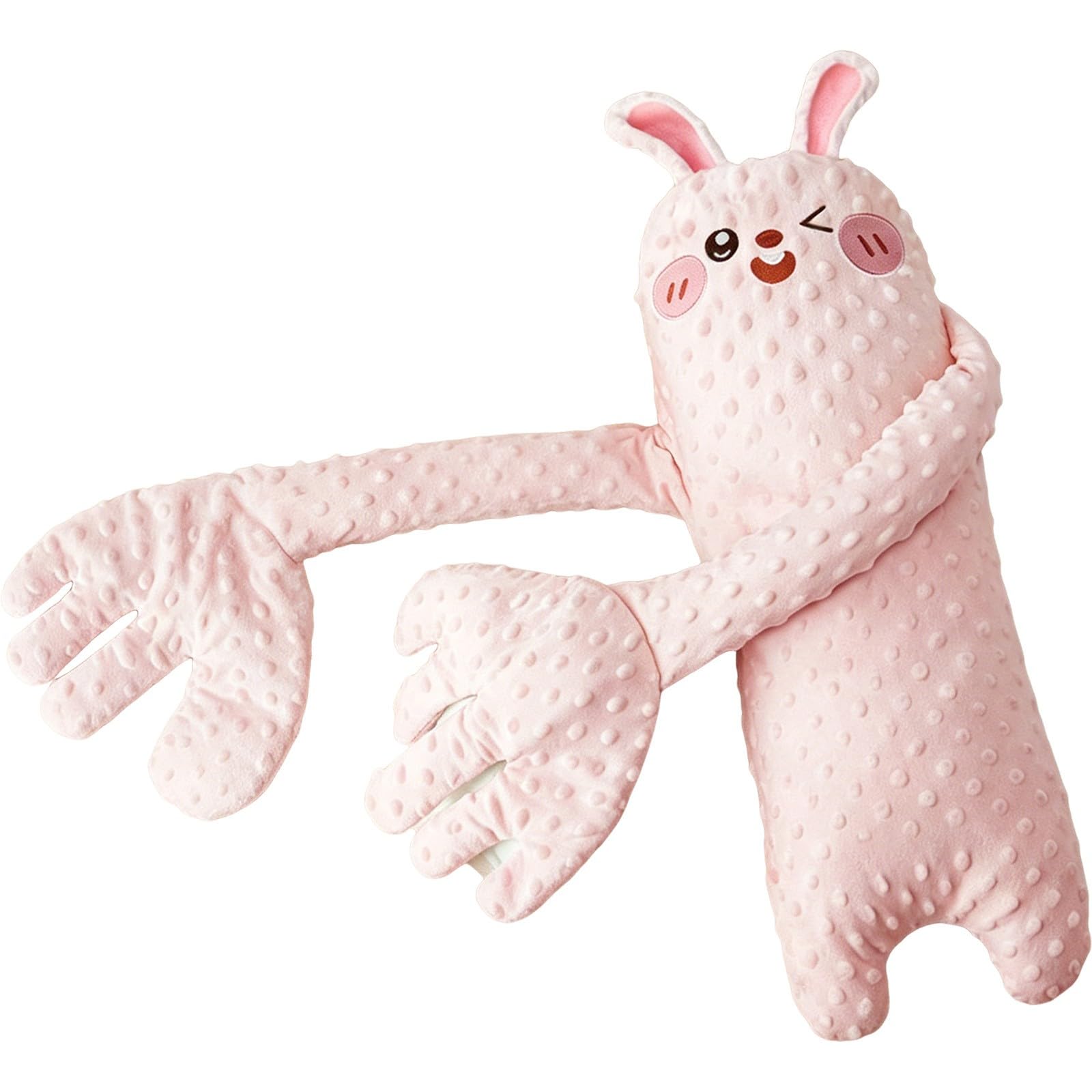 Breathing Plush Soothing Toy with Remote Control Patting & Vibration(Rabbit)