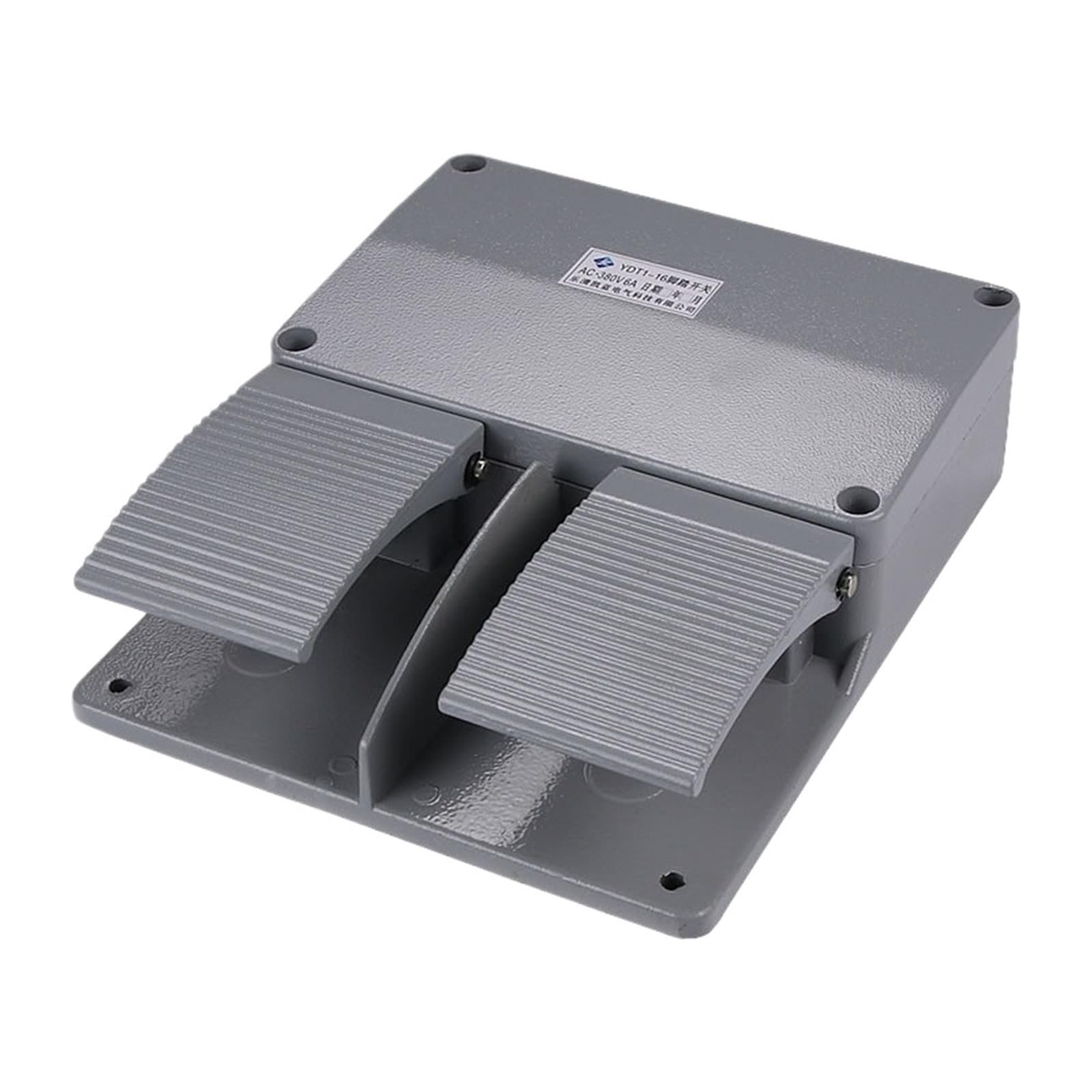 JNURGWLYH 1pcs YDT1-16 Foot Control Switch 250V 380V 6A Double Pedal use for Bending Machine Foot Switch
