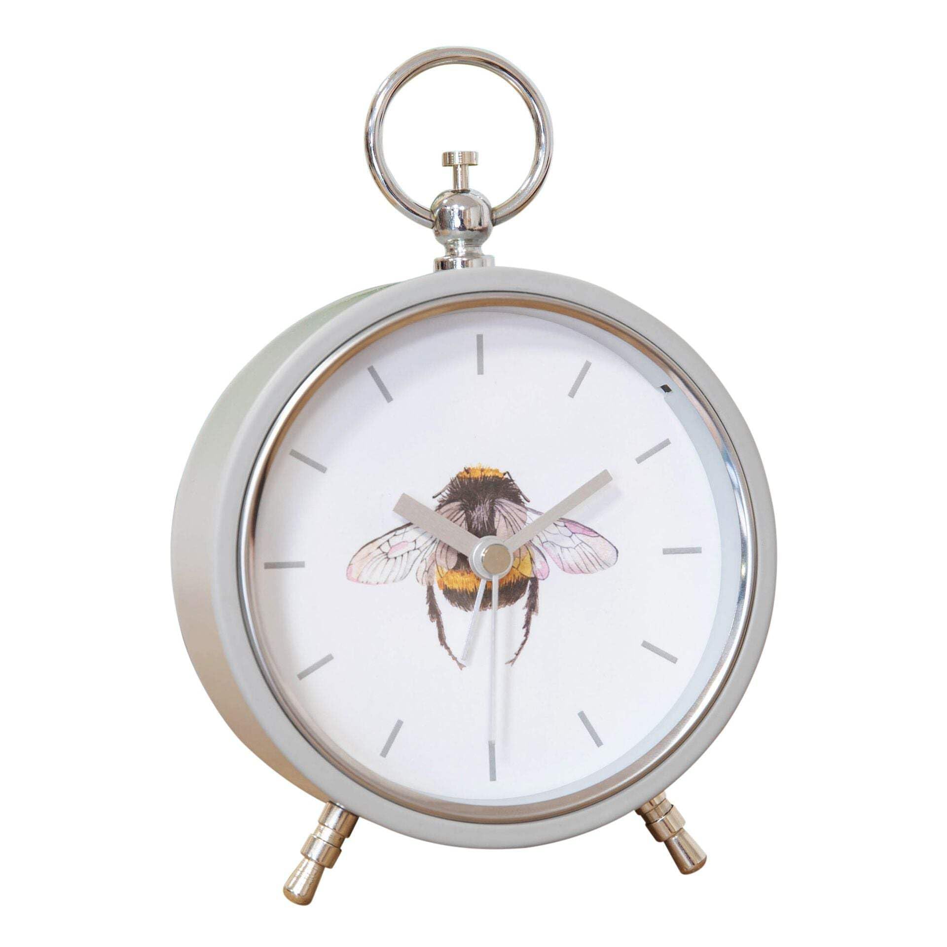 Hestia Bee Mantel Clock Metal Case from B&Q