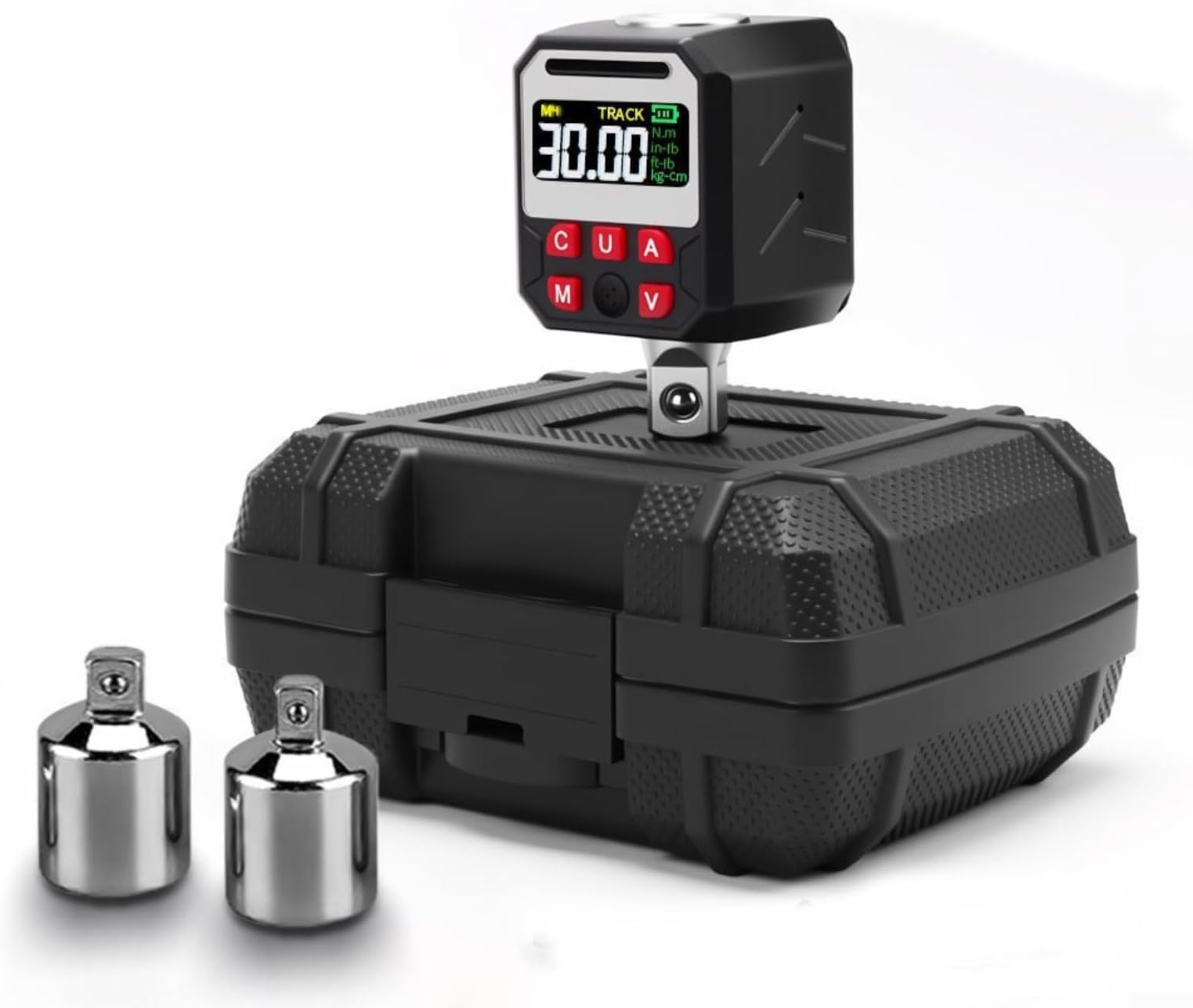 Digital Torque Adapter,Torque Meter Wrench Torque Tester Adapters For Car And Maintenance(1.5-30nm 1.5-30nm)