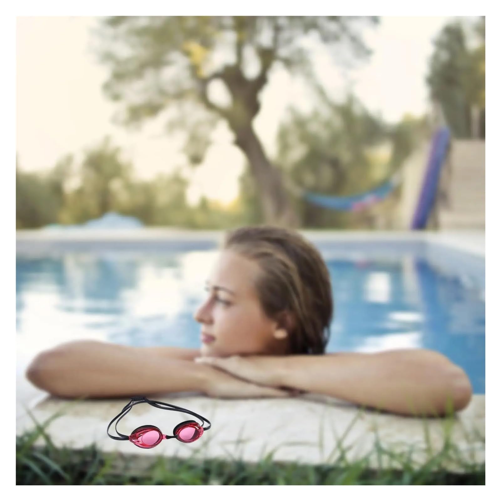 8 Stück Wassergläser, professionelle Schwimmbrille for Erwachsene, wasserabweisender Schwimmschutz, beschlagfrei, verstellbar Schwimmbrille