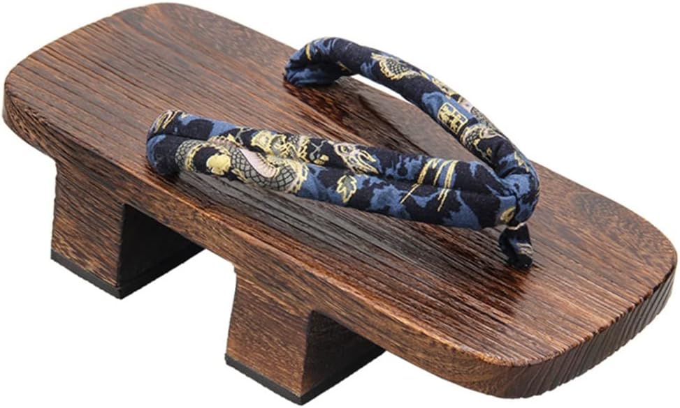 日本の木製の詰まり2歯の詰まりハイヒールフリップフロップメンズスリッパ、メンズサンダルジャパン伝統的な靴女性用のgetaスリッパハロ