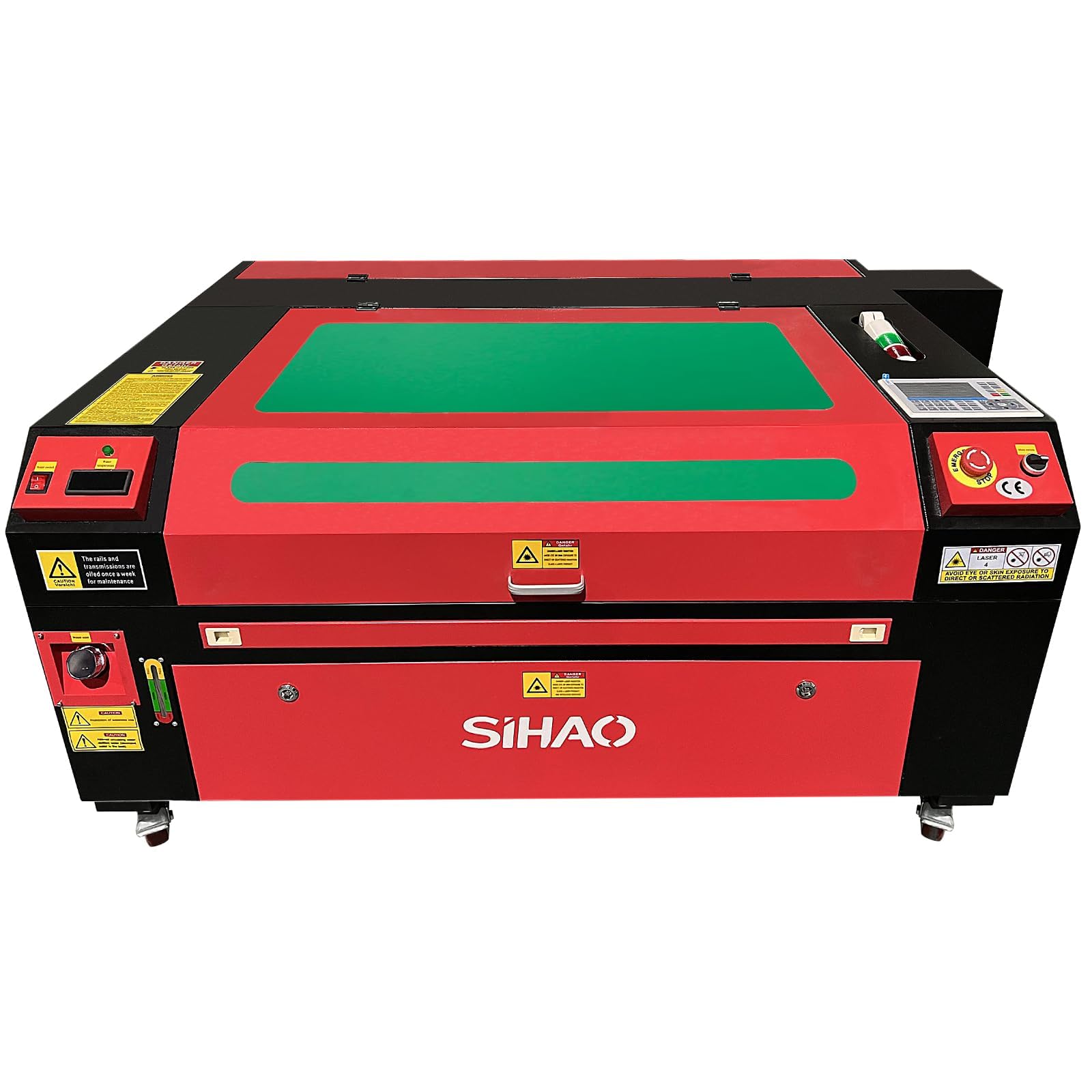 100 W CO2 Laser Graviermaschine 900x600mm Laser Graviermaschine Laser Cutter Laser Engraver Graviergerät Laserschneider mit Rotary 800mm/s USB Ruida/LightBurn für Holz/Papier/Kunststoff/Leder/Harz