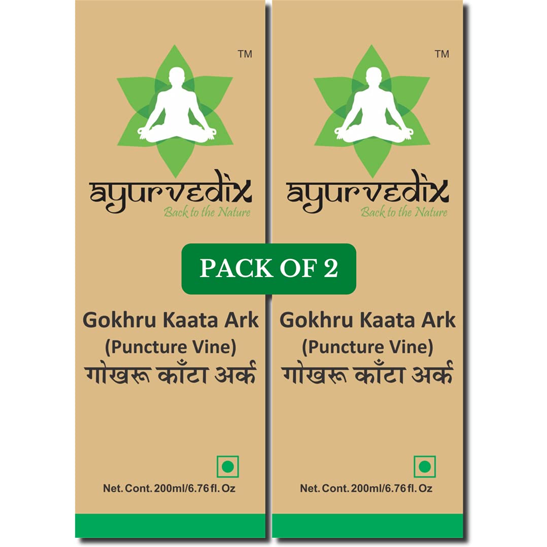Ayurvedix Gokhru Kaata Ark - Distillate of Tribulus Terrestris,Gokshura for Men and Womens Wellness, Natural Support for Energy, Performance & Stamina (200 ML, Pack of 2) (B0979FP1TZ) Amazon Price History, Amazon Price Tracker