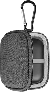 Geekria Shield Headphones Case Compatible with Echo Buds Wireless Bluetooth Earbuds Case, Replacement Hard Shell Travel Carrying Bag with Cable Storage (Grey)