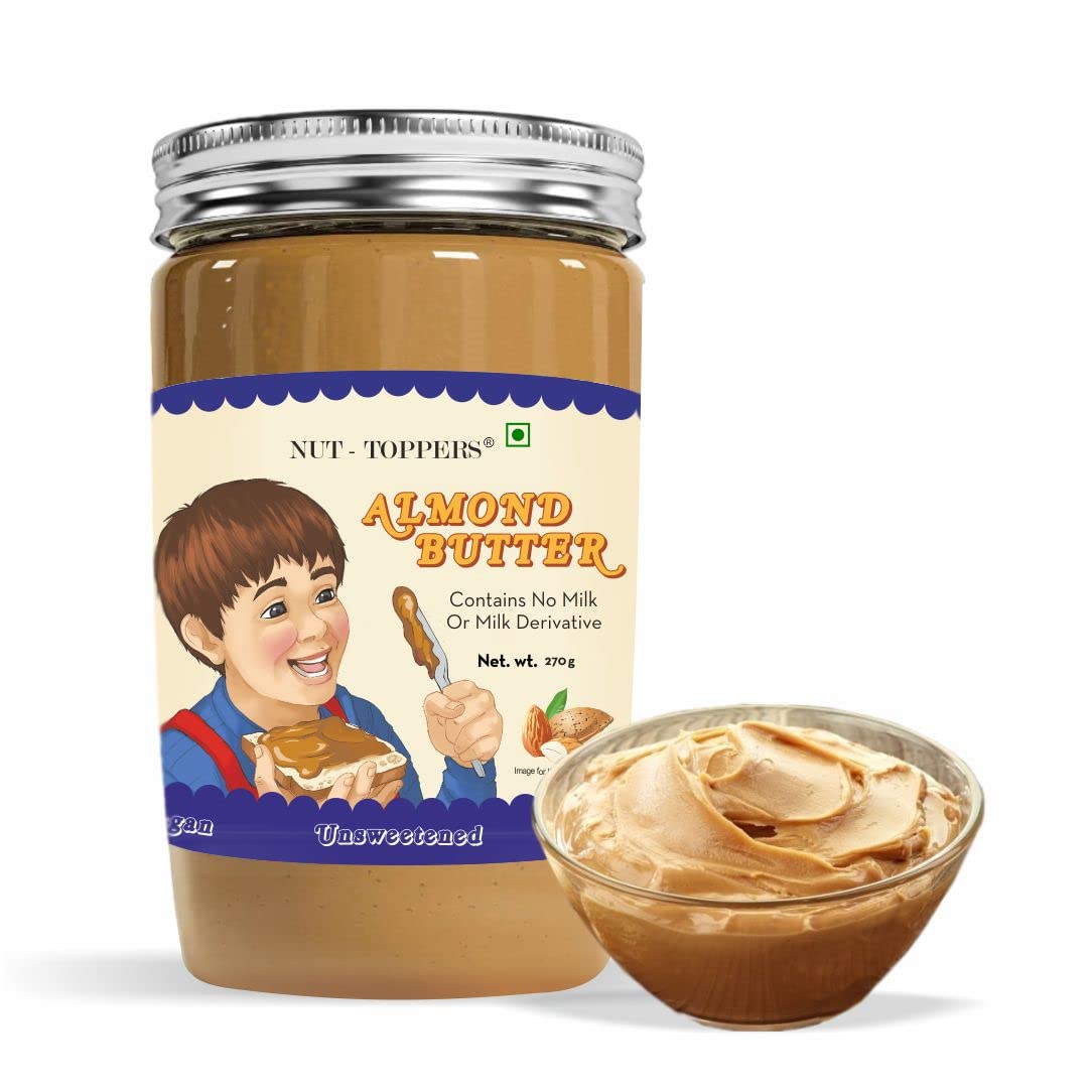 Nut Toppers Almond butter 270g | Unsweetened | High Proteins | 100% Almonds | Natural Ingredients (1) (B0BFJ7WF1Y) Amazon Price History, Amazon Price Tracker