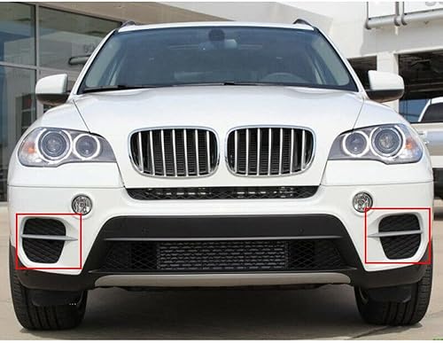 Miniatura 7 de pizarra 1 par de cubiertas de rejilla de parachoques delantero para X5 E70 2011-2013 51117222859 51117222860