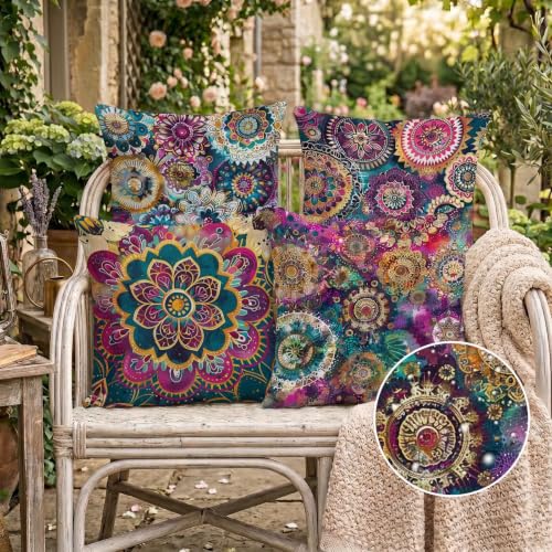 Housse coussin extérieur imperméable lavable anti taches