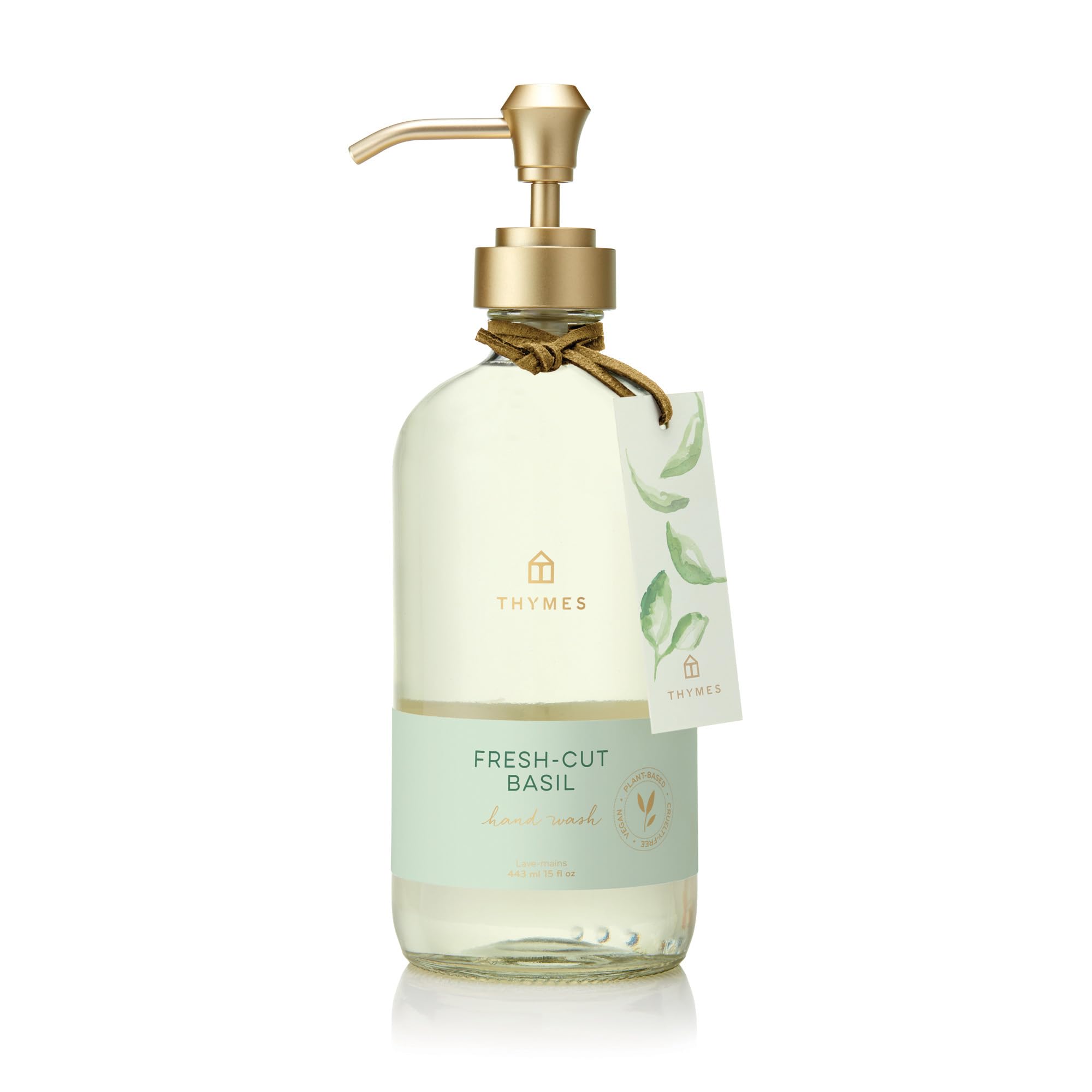 Thymes Hand Wash - 15 Fl Oz - Fresh-Cut Basil