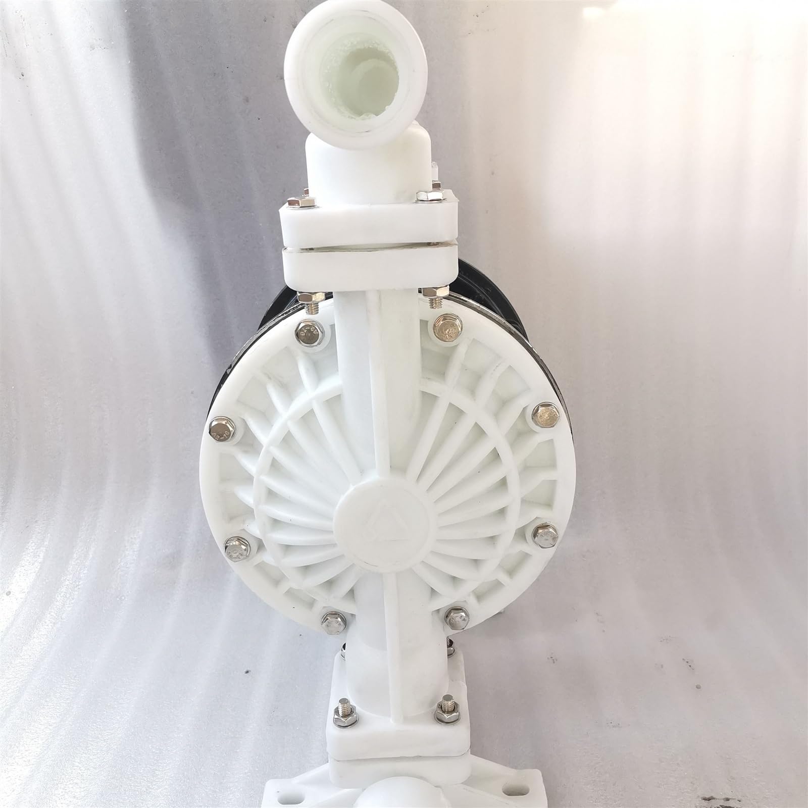 Pompe a Membrana Plastica PP Pompa Pneumatica Pneumatica A Doppio Diaframma Acido Forte Alcali Deboli Resistente alla Corrosione Autoadescante(Teflon Diaphragm,Body PVDF QBK25)