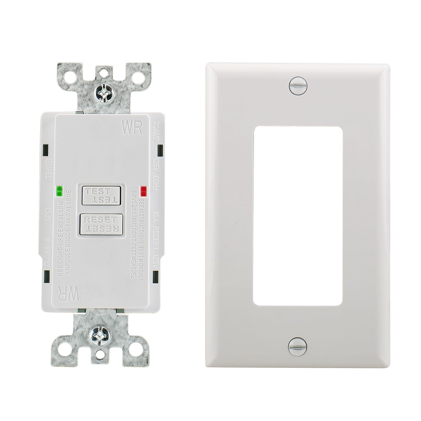 Wengart Blank Face GFCI 10pack Weather Resistant Receptacle Indoor Or Wengart blank face gfci 10pack weather resistant receptacle indoor or