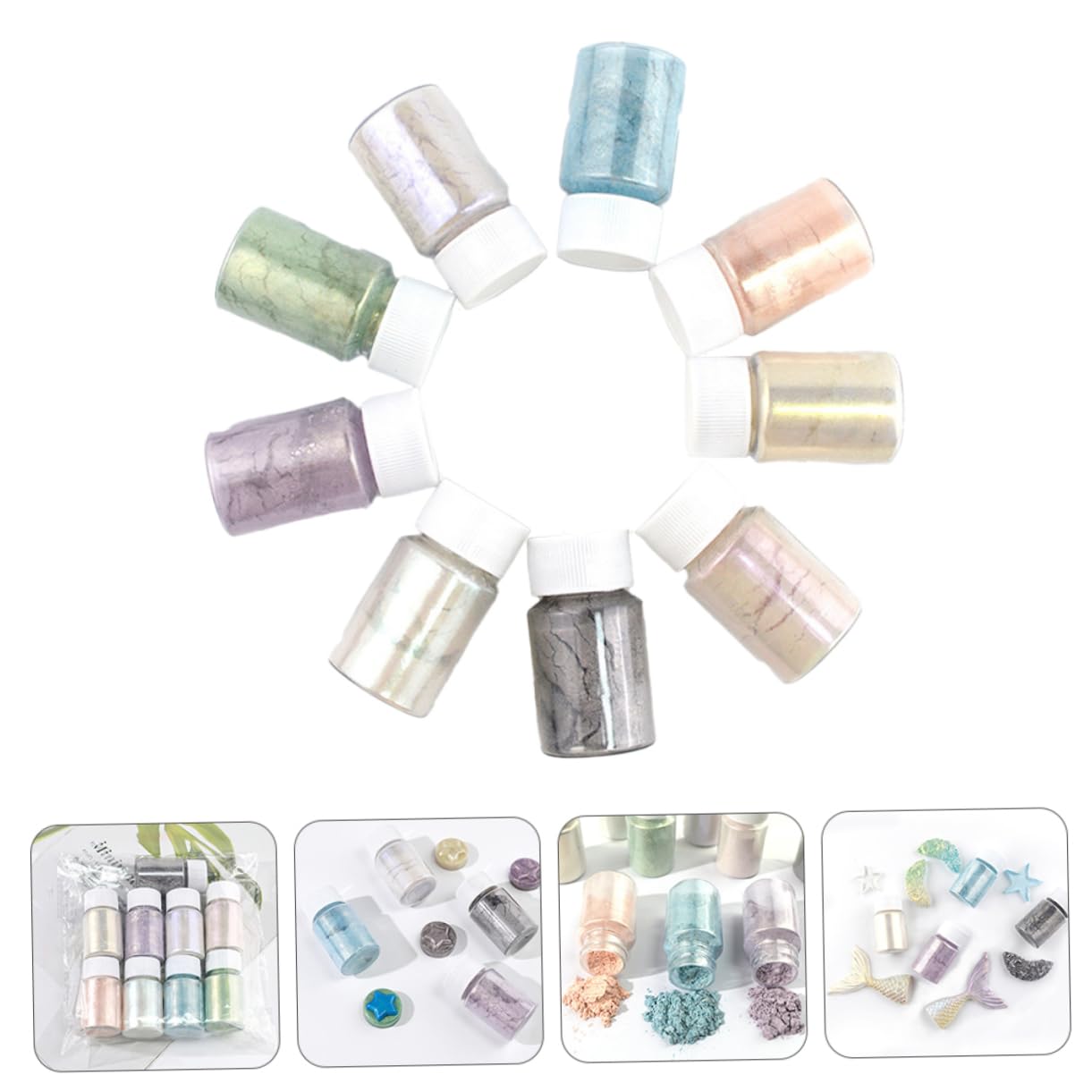 Lurrose 27piezas De Mica Práctico Para Cosméticos De Multi- Para Manualidades y Maquillaje Para Sombra De y