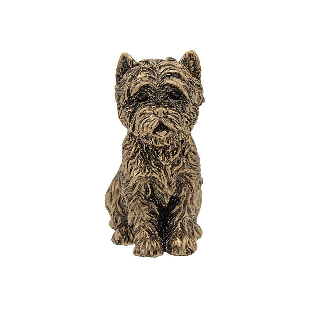 Shudehill Giftware Bronze Westie Sitting Dog Resin Ornament Figurine Small