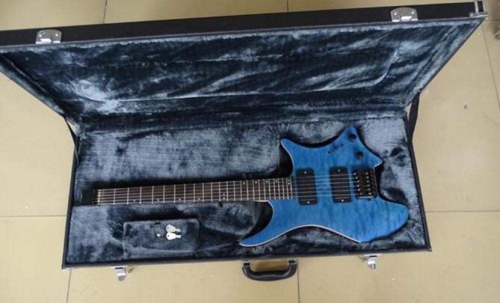 Buy Wuyuana guitar Headless Electric Guitar 6 String Blue Headless
