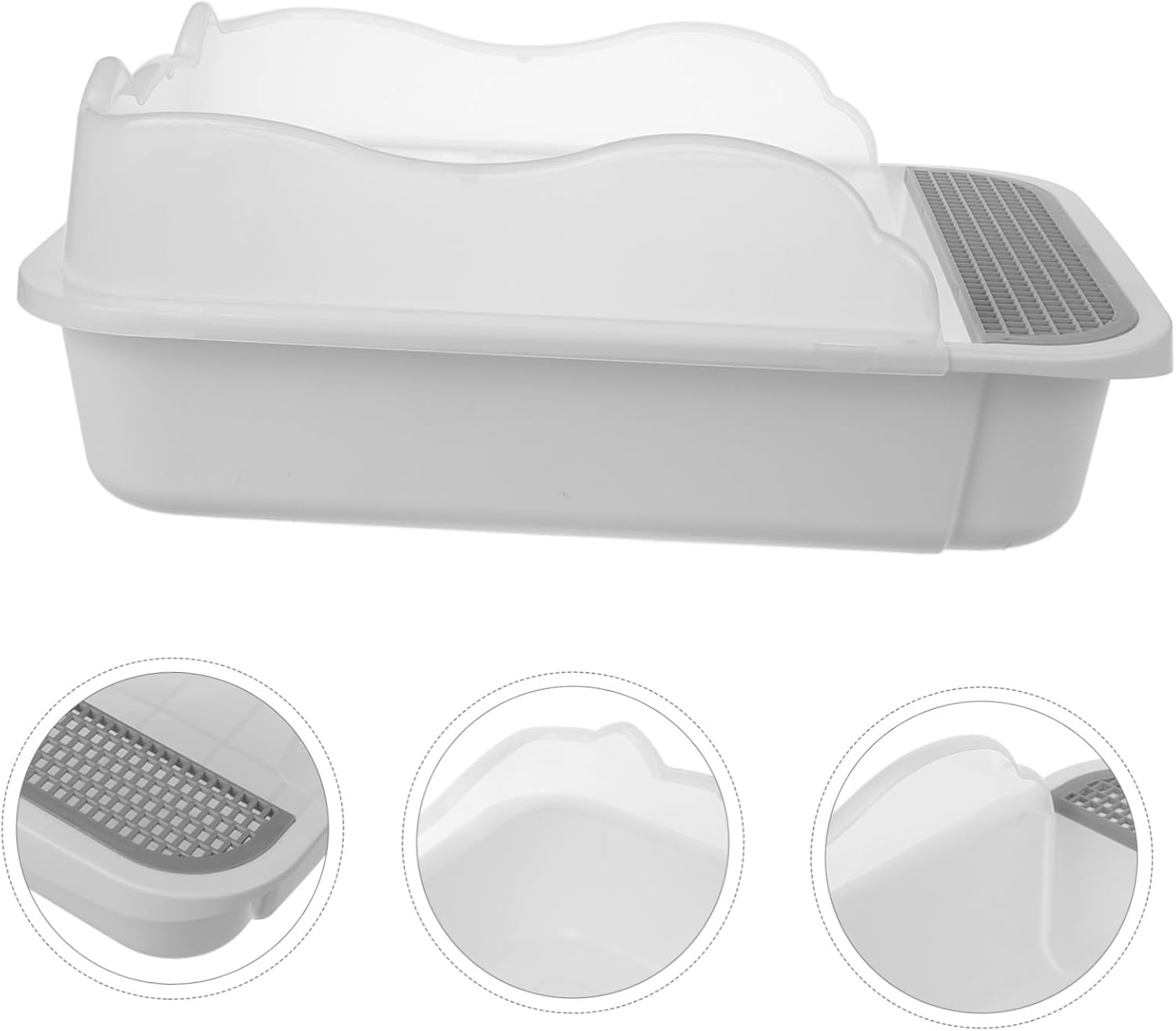 SUPVOX 1Set Litter Box Splashing Design with Shovel Cat Toilet for Household Use Convenient and Cat Supply for Kittens and Adult Cats