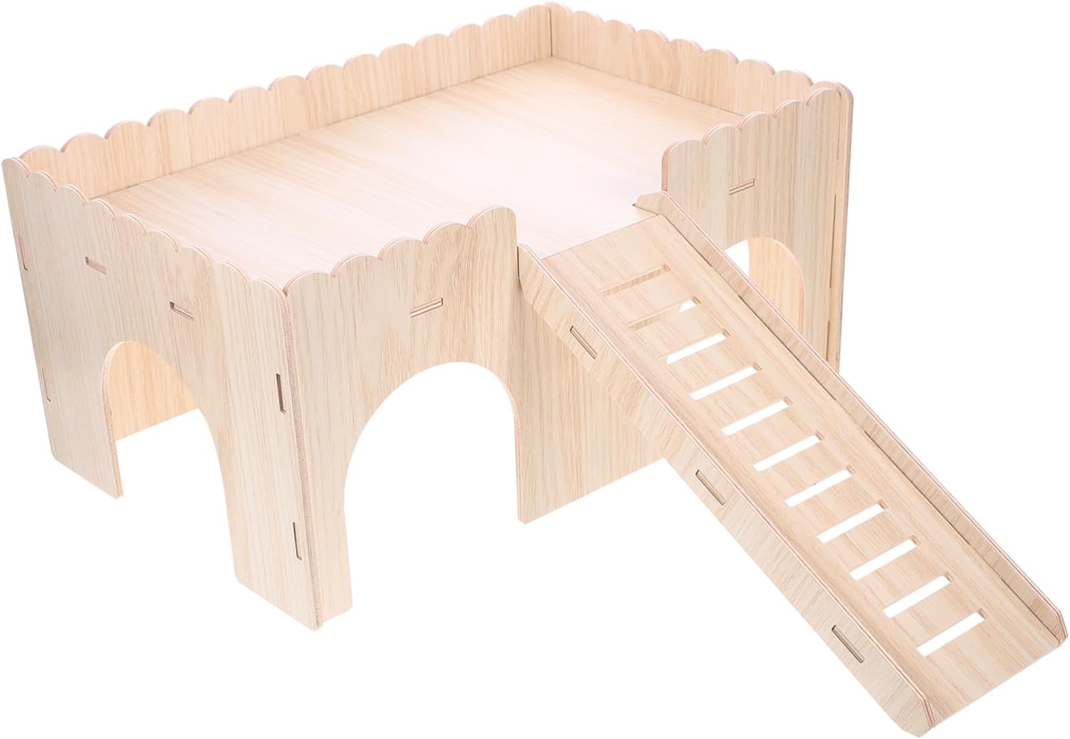 Happyyami Chinchilla Cage House with Slide Hamster Castle for Small Pets Comfortable and Environment with Ventilation Easy to Clean Design