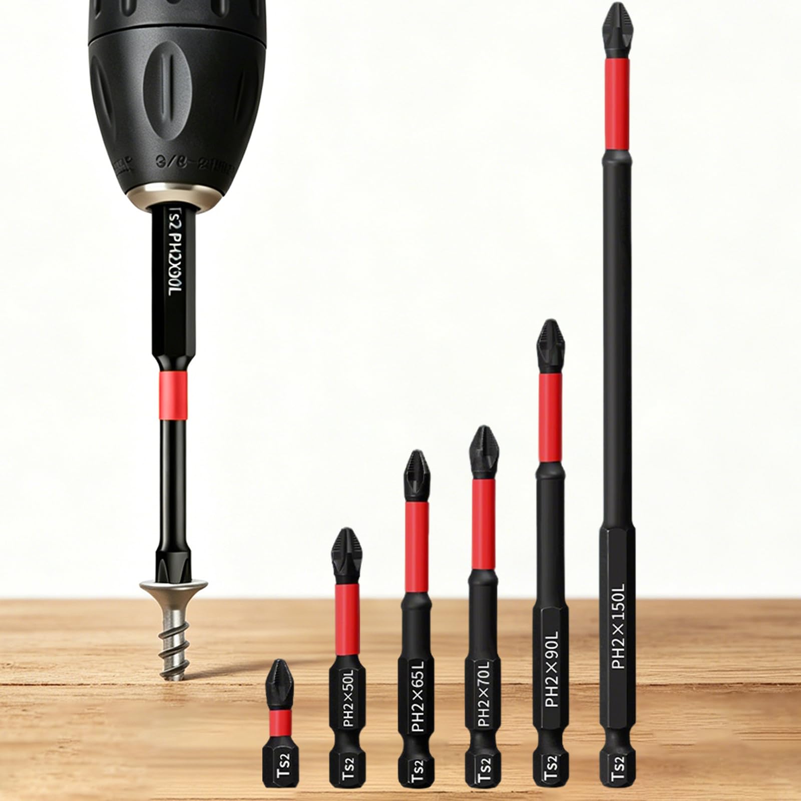 6 Pack S2 Alloy Steel Anti-Slip Drill Bit Set B85242