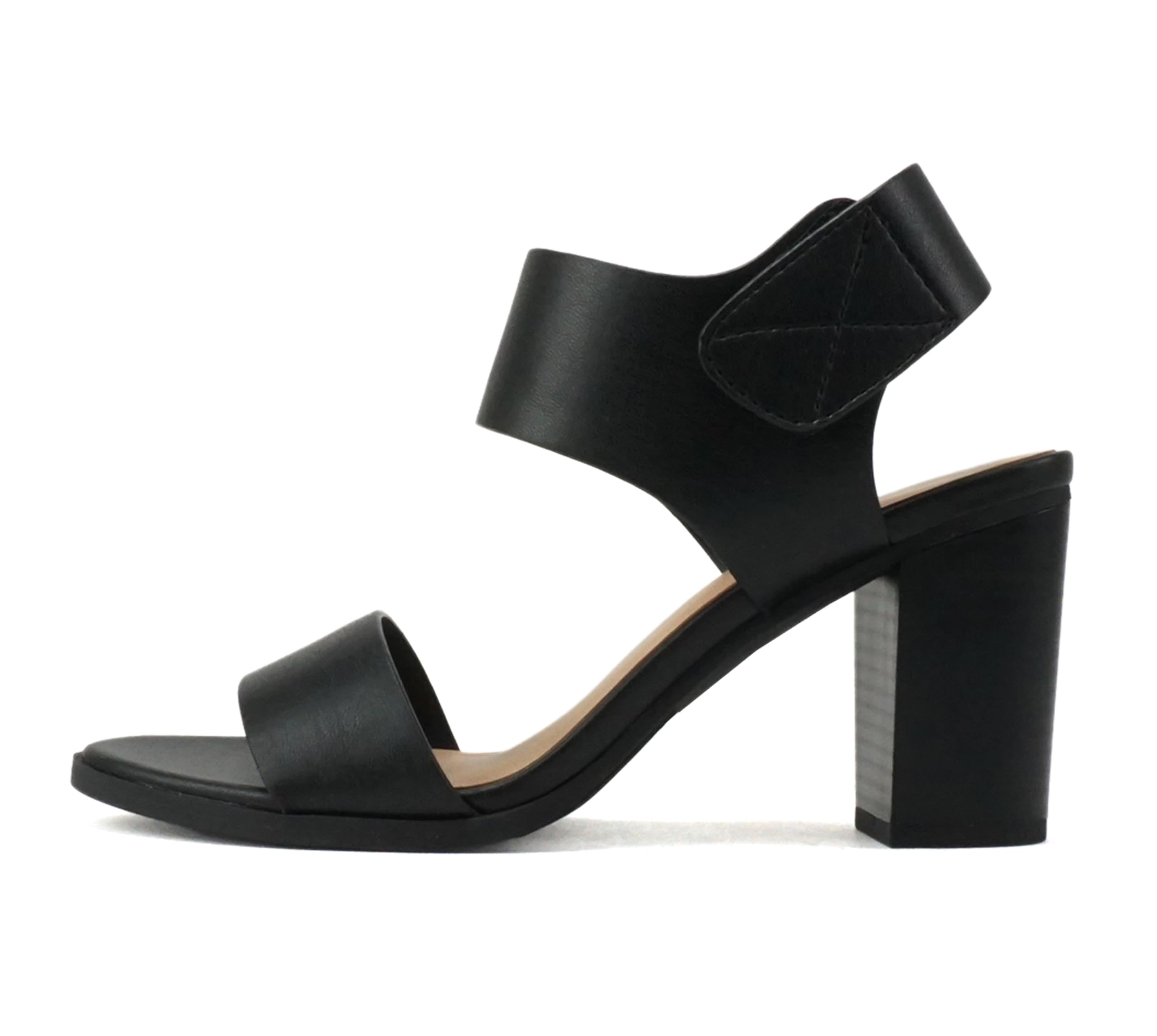 Women's Open Toe Chunky Heel Sandals - Ankle Strap Dress Shoes With Block Heels