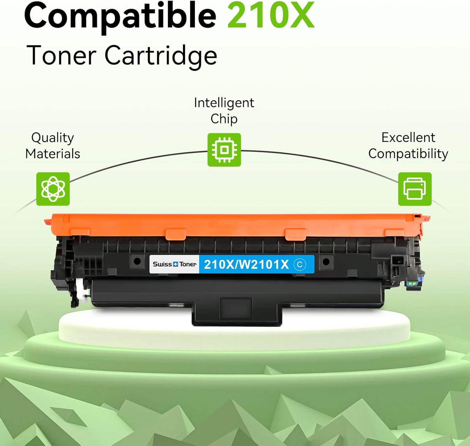 210X Toner Cartridges 4 Pack with Chip Compatible for HP 210X 210A Toner Replacement for HP Color LaserJet Pro MFP 4301fdw 4301fdn 4201dw Pro 4201dn 4201dw W2100A W2100X High Yield (BCMY)