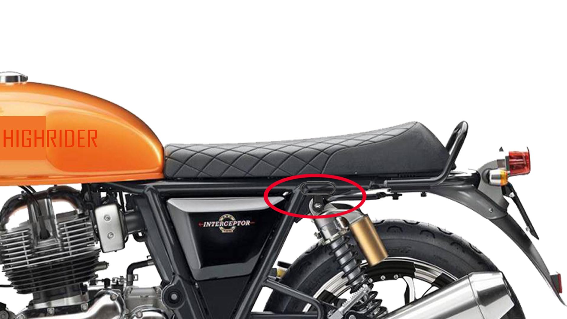 HIGHRIDER - Bike Pillion Holder Hook/Ladies Handle Exclusively Compatiable with RE Interceptor 650-image-20