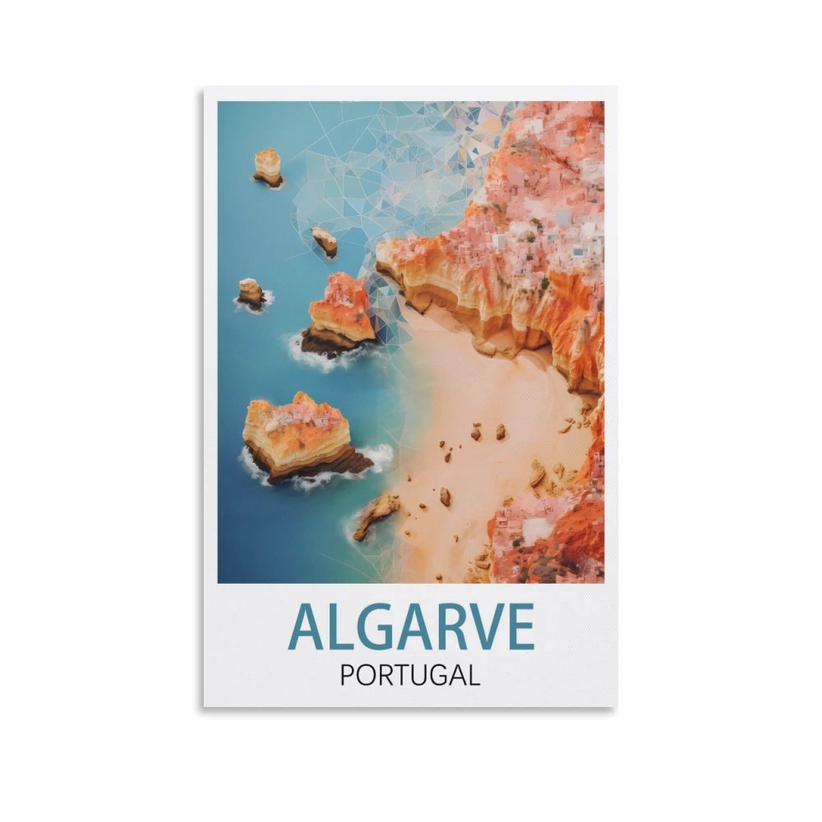 Vintage Metal Tin Sign Funny,Algarve Portugal,Wall Decor Kitchen Garage Dining Room Home Decor Hotel Decor Gift 15x30cm