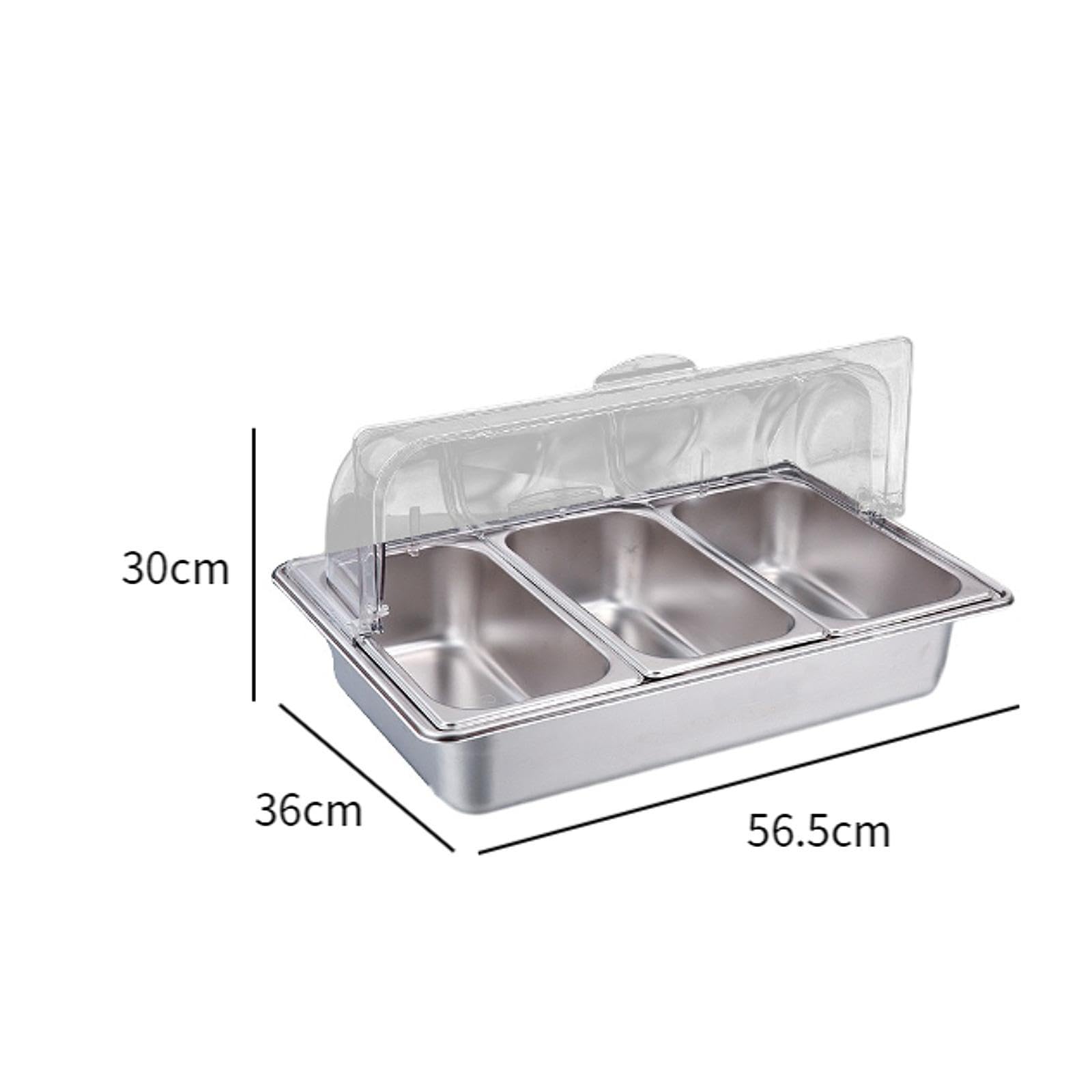 Juego de Calentadores de Comida para Buffet, Juego de Calentadores de Comida para Buffet, Bandeja de Comida, Comedor, Servidor de Buffet, Cat, 3 Ranuras