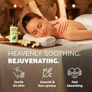 Kukka Relax Massage Oil (6.76 fl oz) & Sore Muscle Massage Oil (6.76 fl oz) Set - Body Oils for Women & Men - Spa Quality & Light Weight