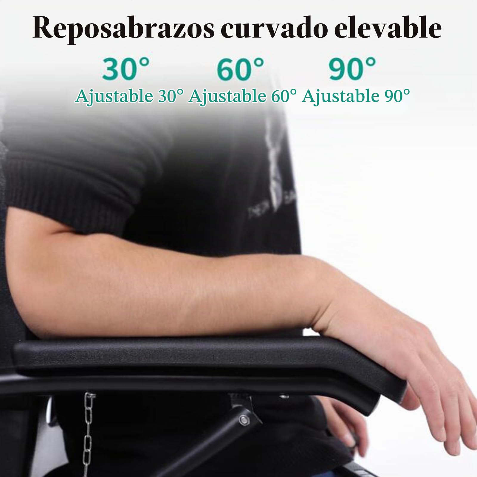 Silla De Ruedas EléCtrica para Subir Escaleras, Salvaescaleras Para Personas Mayores,Silla De Ruedas Eléctrica Plegable,Salvaescaleras Portátil,Salvaescaleras Eléctricas,Scooter De Movilidad,(Black A)