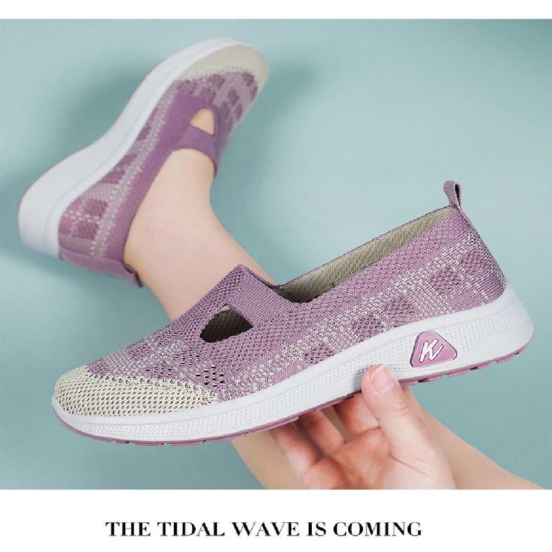 2025 Chaussures de marche orthopédiques pour femme, baskets en maille respirante, chaussures d'entraînement antidérapantes