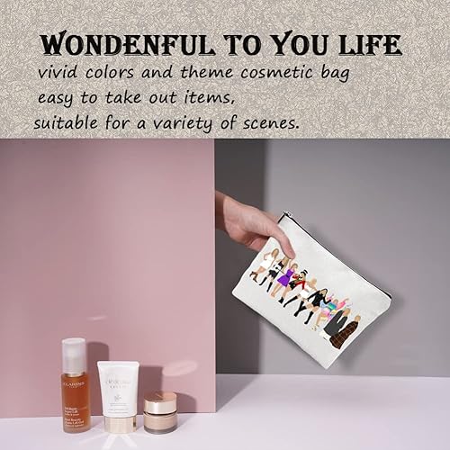 Miniatura 4 de KXSJCSOA Sing Song - Bolsa de cosméticos para cantante bolsa de maquillaje con cremallera bolsa inspirada en el álbum para amantes de la música