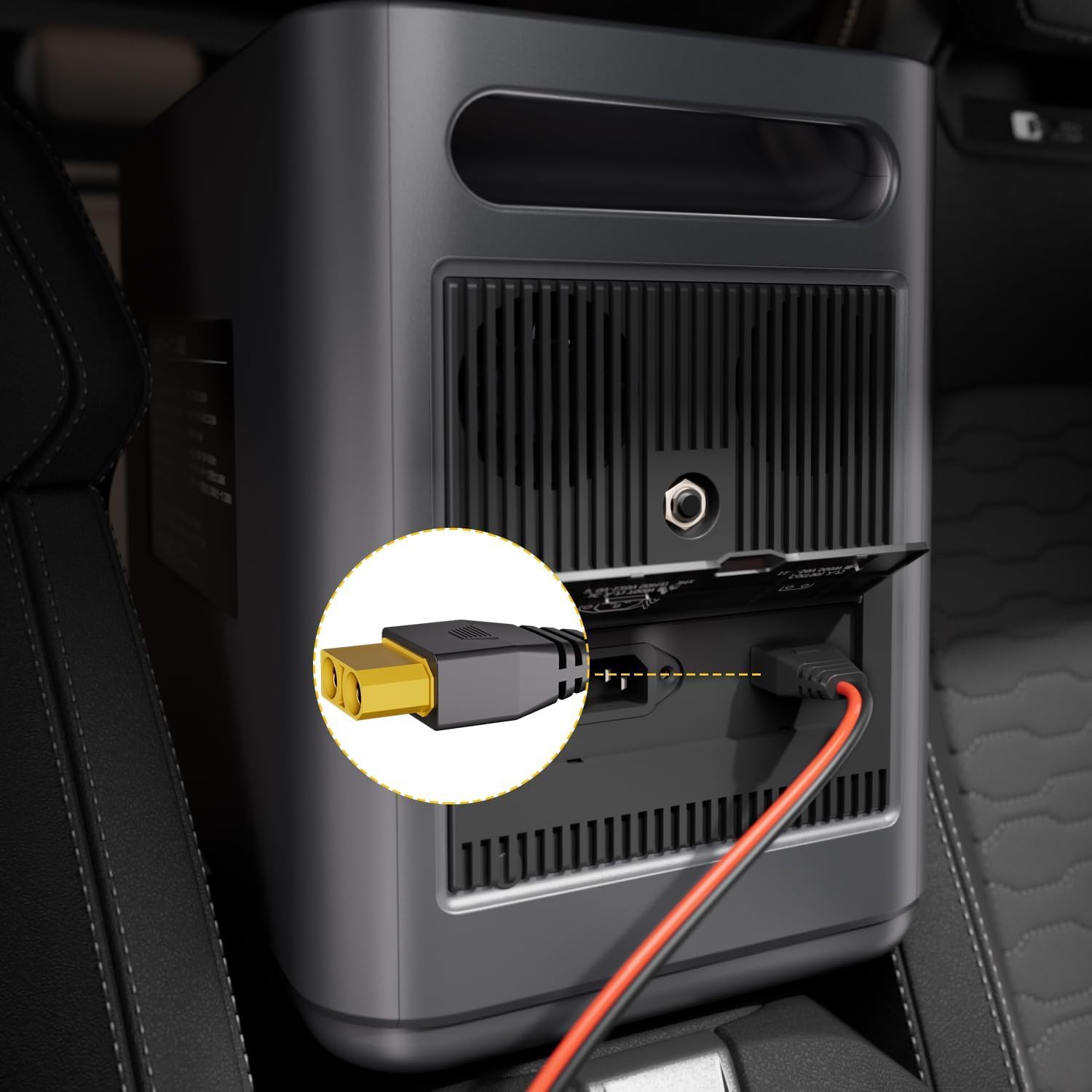AFERIY Cavo di ricarica per auto con accendisigari a XT90, 3 metri, rosso e nero