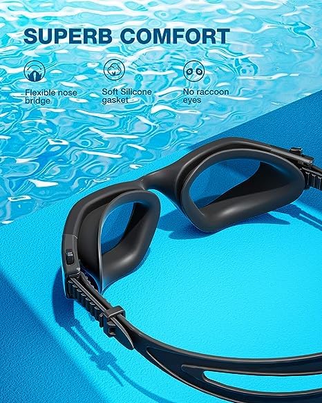 ZIONOR Occhiali da nuoto G1SE occhialini da nuoto per uomo e donna con protezione UV anti appannamento comfort professionale