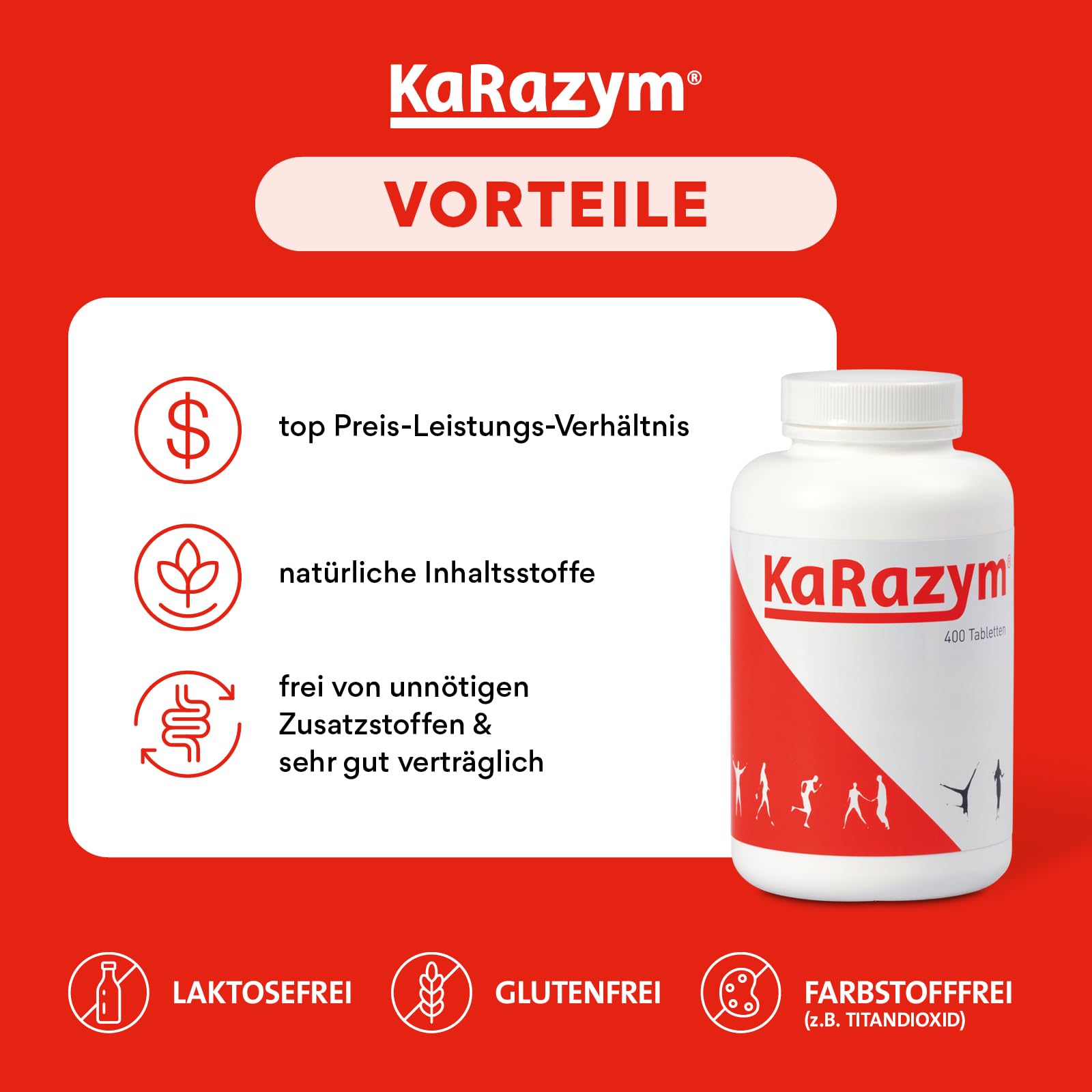 3-fach Enzymkomplex, 400 magensaftresistente Tabletten | mit Bromelain & Papain, hochdosiert für mehr Wohlbefinden, bei Entzündung & Schwellung, unterstützt Muskeln, Gelenke & Venen