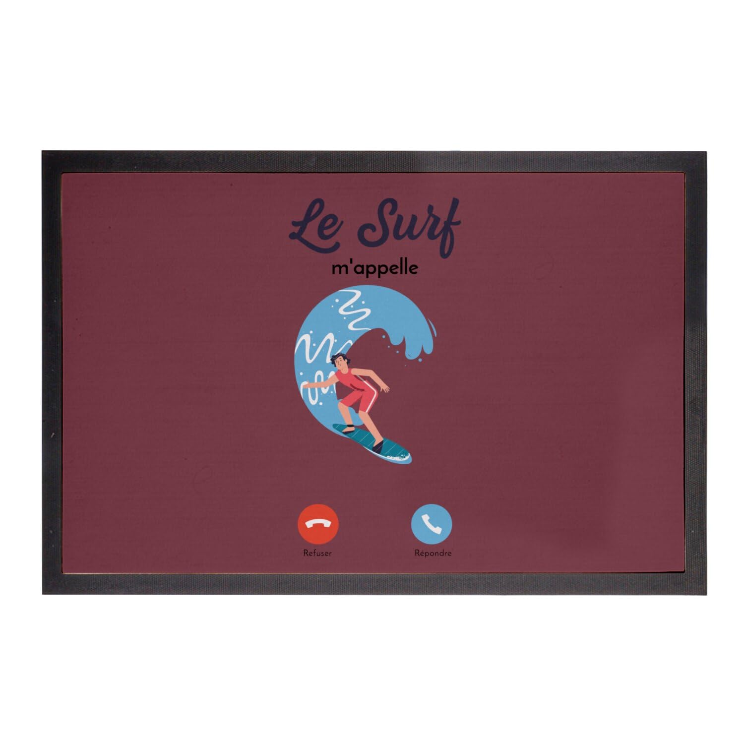 Tapis de sol sport aquatique rouge pour garder une entrée propre