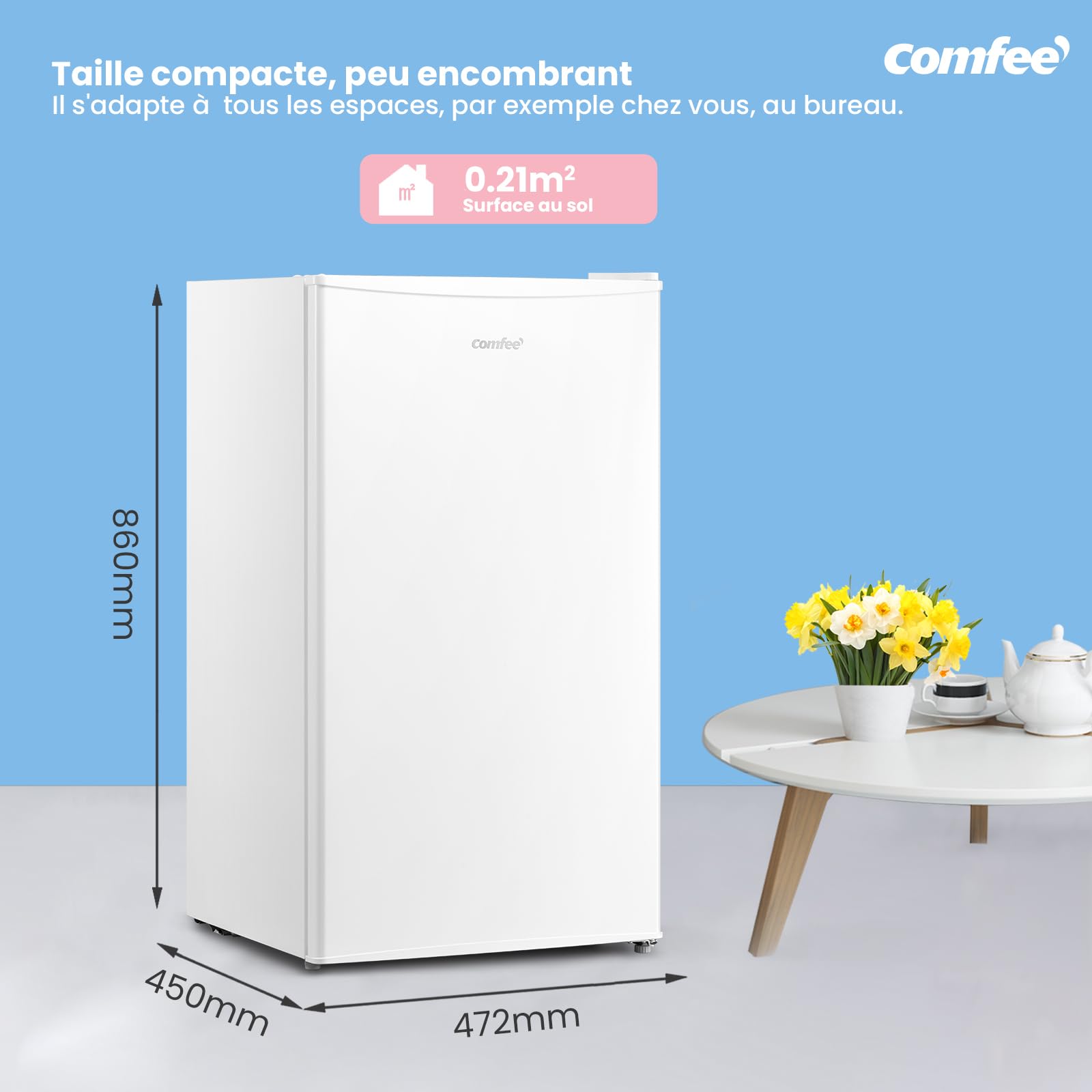 RCD93WH2(E) Single Door Refrigerator 93L Fast Cooling - Dettaglio