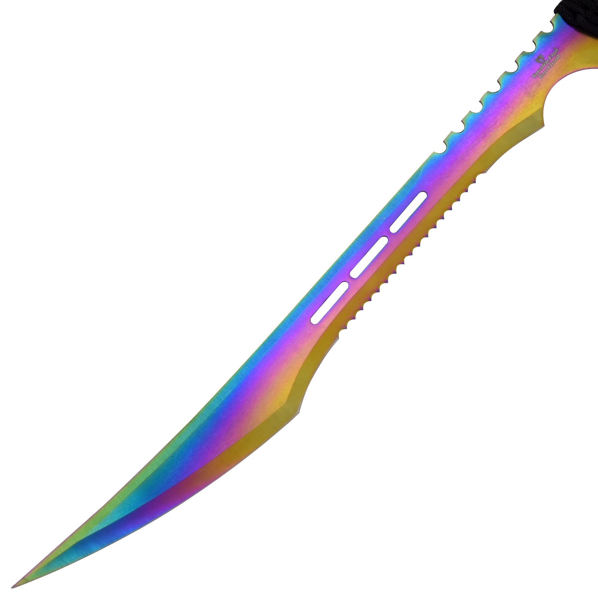 Snake Eye Tactical Fantasy Design Ninja Sword Comes with Nylon Sheath (Rainbow)